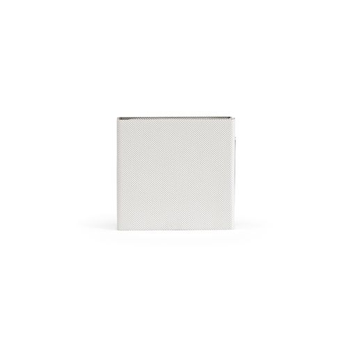 white Cargador inalámbrico Linnaeus; de rPU, 15 W. Puerto USB-C