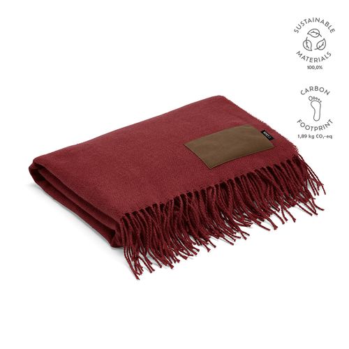 Plaid Lichtenstein, en rPET 180 g/m², patch personnalisable. - 2