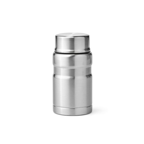 plateado Termo Dali 800; rInox, 810 ml. Doble pared. Con cuchara plegable