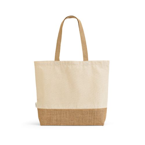 natural Bolsa de compra Mauna Kea de rCotton de 220 gsm y yute de 275 gsm