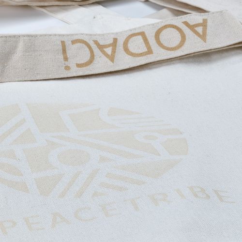 natural Bolsa de compra Mauna Kea de rCotton de 220 gsm y yute de 275 gsm