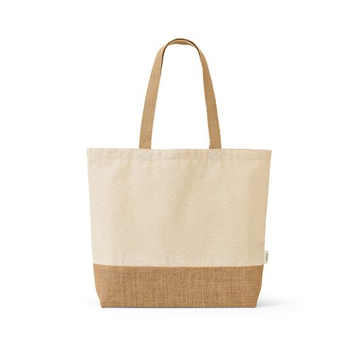 natural Bolsa de compra Mauna Kea de rCotton de 220 gsm y yute de 275 gsm