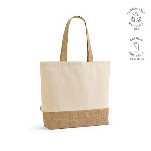 natural Bolsa de compra Mauna Kea de rCotton de 220 gsm y yute de 275 gsm