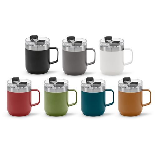 Mug Shinano inox 440 ml. Double paroie et bouchon rotatif