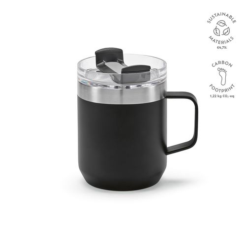 Mug Shinano inox 440 ml. Double paroie et bouchon rotatif - 2