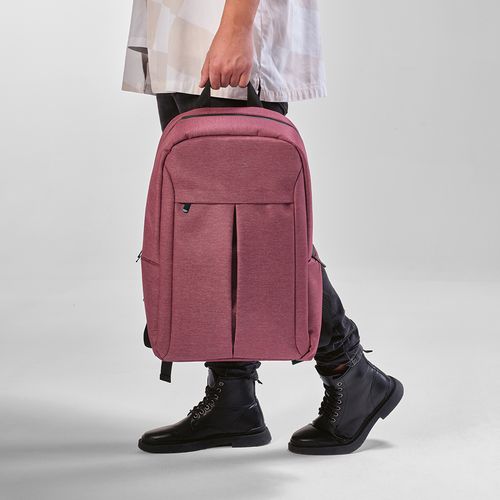 burdeos Mochila Madrid de 22 L, de nailon reciclado y rPET. PC de 17