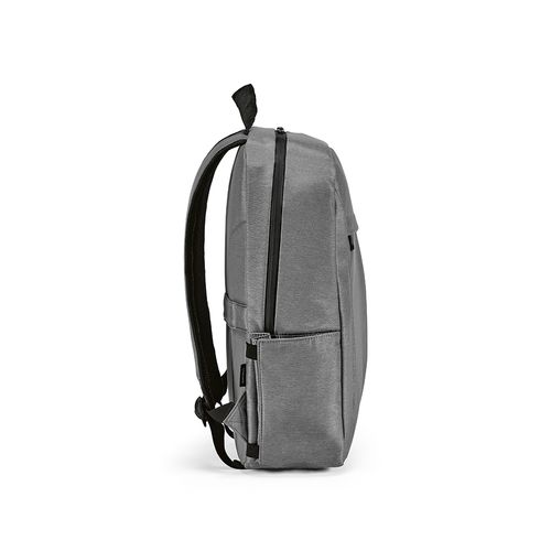 gris claro Mochila Madrid de 22 L, de nailon reciclado y rPET. PC de 17