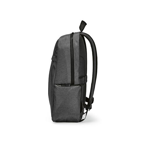 gris oscuro Mochila Madrid de 22 L, de nailon reciclado y rPET. PC de 17
