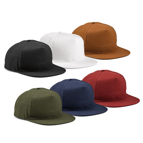 Casquette Cornell, rCOTON 280 g/m². 5 pans, fermeture à pression