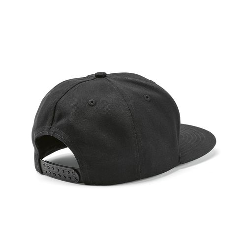 black Gorra Cornell de rCotton de 280 gsm. 5 paneles y cierre a presión