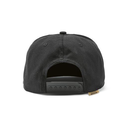 black Gorra Cornell de rCotton de 280 gsm. 5 paneles y cierre a presión