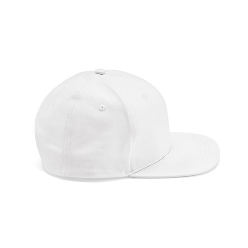 white Gorra Cornell de rCotton de 280 gsm. 5 paneles y cierre a presión