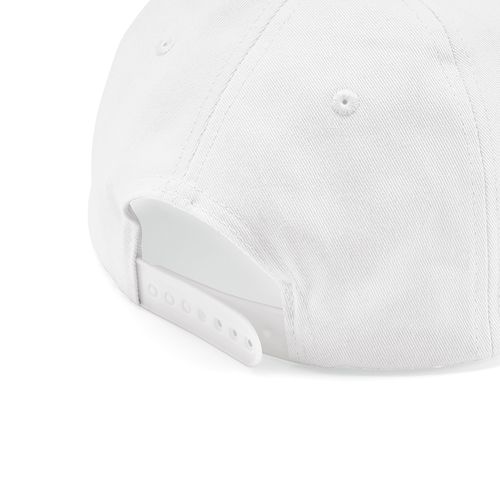 white Gorra Cornell de rCotton de 280 gsm. 5 paneles y cierre a presión
