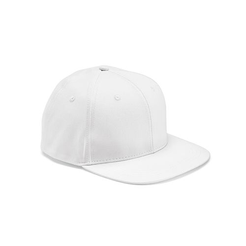 white Gorra Cornell de rCotton de 280 gsm. 5 paneles y cierre a presión