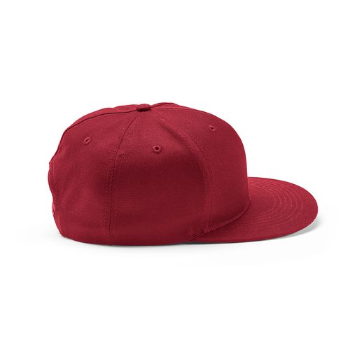 burdeos Gorra Cornell de rCotton de 280 gsm. 5 paneles y cierre a presión