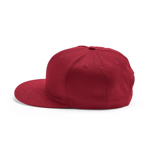 burdeos Gorra Cornell de rCotton de 280 gsm. 5 paneles y cierre a presión
