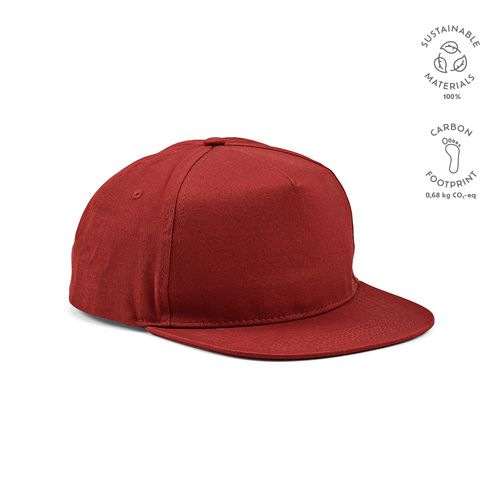 Casquette Cornell, rCOTON 280 g/m². 5 pans, fermeture à pression