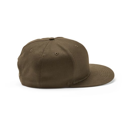 ejército verde Gorra Cornell de rCotton de 280 gsm. 5 paneles y cierre a presión