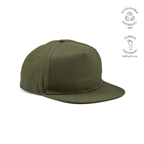 Casquette Cornell, rCOTON 280 g/m². 5 pans, fermeture à pression