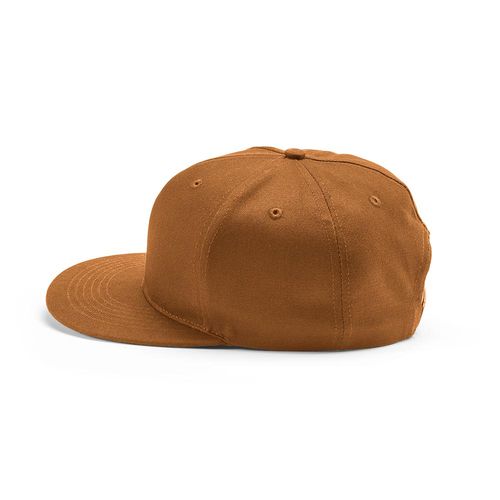 camel Gorra Cornell de rCotton de 280 gsm. 5 paneles y cierre a presión