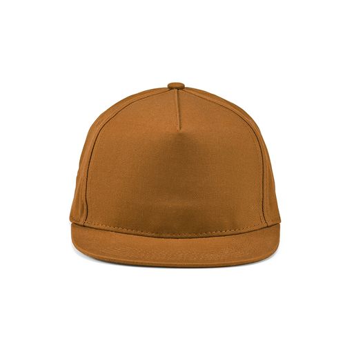 camel Gorra Cornell de rCotton de 280 gsm. 5 paneles y cierre a presión