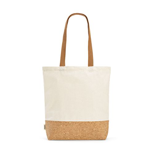 Bolsa de Compra Chimborazo de Algodón reciclado  180 gsm y Corcho