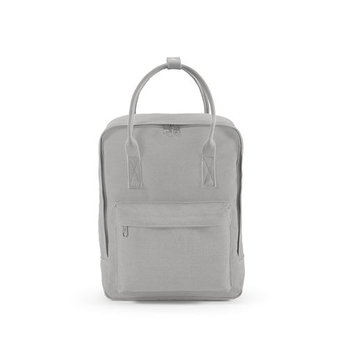 gris claro Mochila Stockholm 18L Algodón reciclado de 450 gsm. Asas rPET.