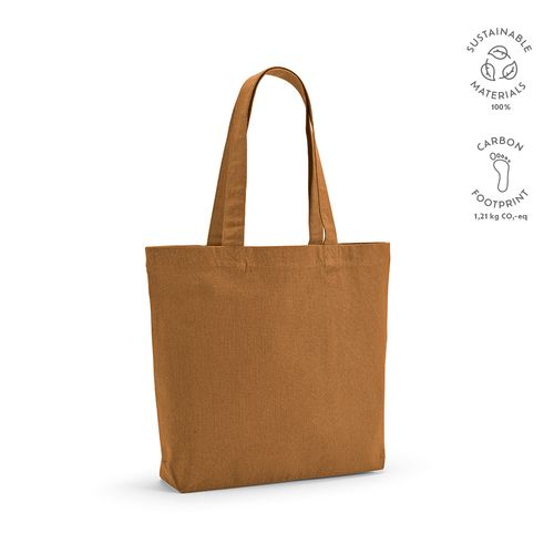 marrón Bolsa de Compra Aconcagua; rCotton 280 gsm. Asas 65 cm y fuelle