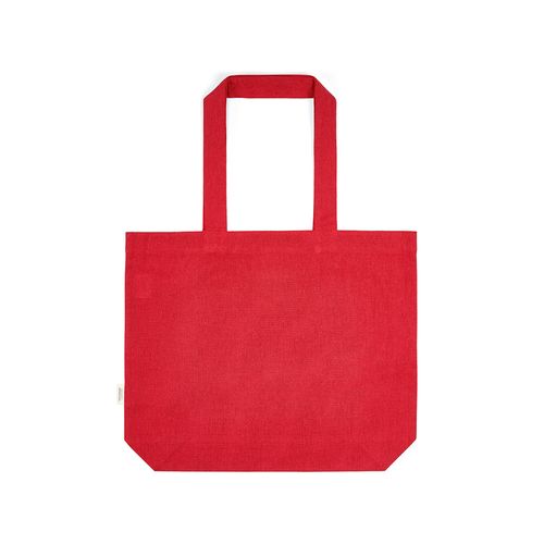 red Bolsa de Compra Aconcagua; rCotton 280 gsm. Asas 65 cm y fuelle