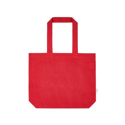 red Bolsa de Compra Aconcagua; rCotton 280 gsm. Asas 65 cm y fuelle