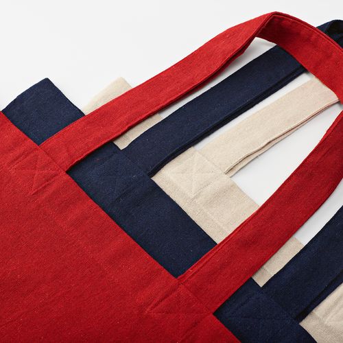 red Bolsa de Compra Aconcagua; rCotton 280 gsm. Asas 65 cm y fuelle