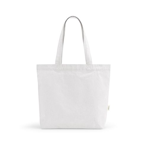 white Bolsa de Compra Aconcagua; rCotton 280 gsm. Asas 65 cm y fuelle