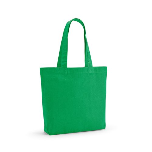 green Bolsa de Compra Aconcagua; rCotton 280 gsm. Asas 65 cm y fuelle