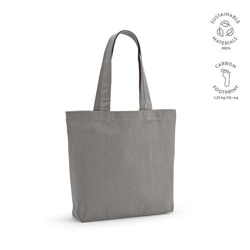 gray Bolsa de Compra Aconcagua; rCotton 280 gsm. Asas 65 cm y fuelle