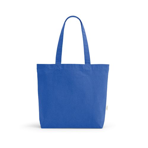 azulón Bolsa de Compra Aconcagua; rCotton 280 gsm. Asas 65 cm y fuelle