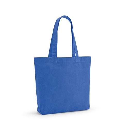 azulón Bolsa de Compra Aconcagua; rCotton 280 gsm. Asas 65 cm y fuelle