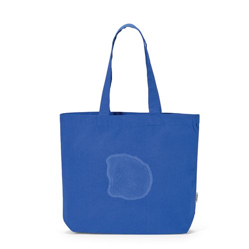 azulón Bolsa de Compra Aconcagua; rCotton 280 gsm. Asas 65 cm y fuelle