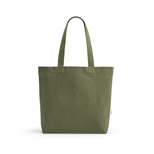 ejército verde Bolsa de Compra Aconcagua; rCotton 280 gsm. Asas 65 cm y fuelle
