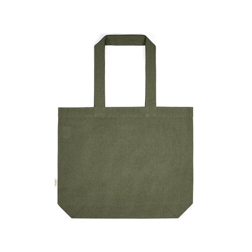 ejército verde Bolsa de Compra Aconcagua; rCotton 280 gsm. Asas 65 cm y fuelle