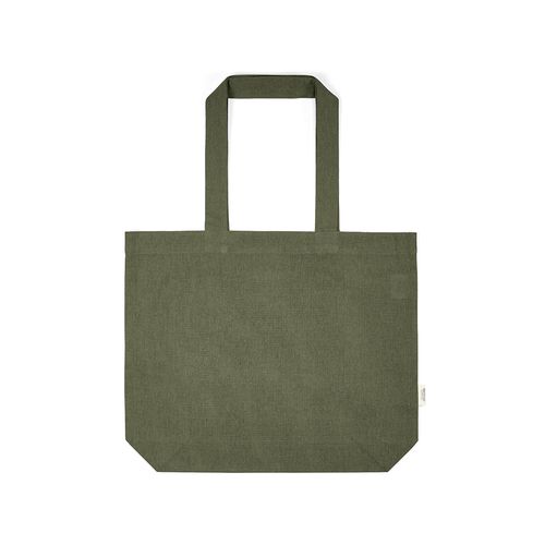ejército verde Bolsa de Compra Aconcagua; rCotton 280 gsm. Asas 65 cm y fuelle