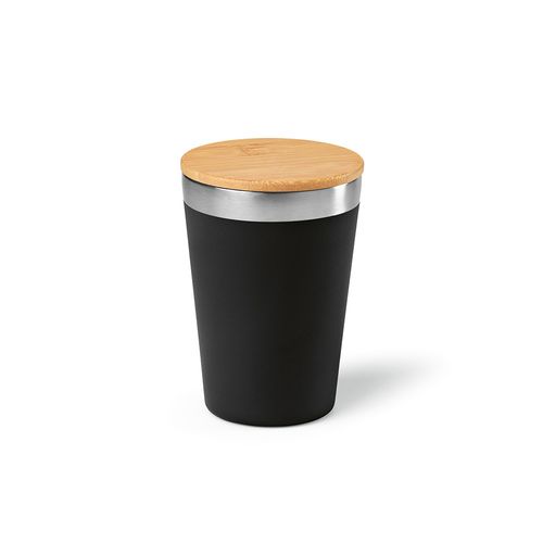 Gobelet Don rSS 400ml avec couvercle bambou. Double paroi - 1