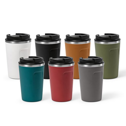 gray Vaso de viaje Limpopo; rInox, 490 ml. Doble pared, hermético