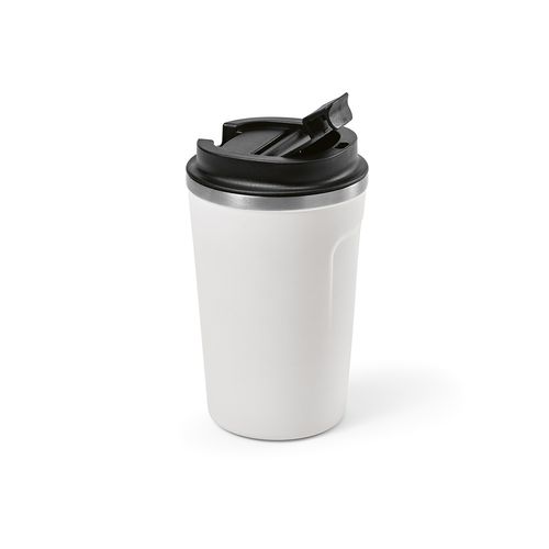 white Vaso de viaje Limpopo; rInox, 490 ml. Doble pared, hermético