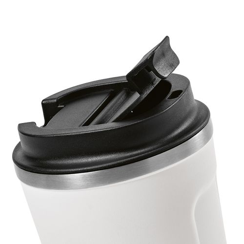 white Vaso de viaje Limpopo; rInox, 490 ml. Doble pared, hermético