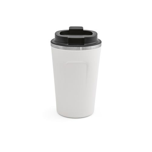 white Vaso de viaje Limpopo; rInox, 490 ml. Doble pared, hermético