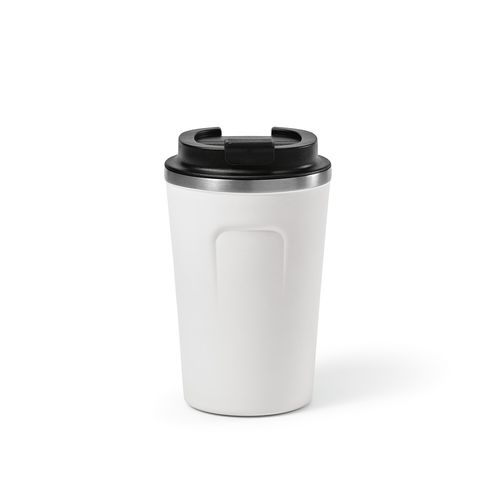 white Vaso de viaje Limpopo; rInox, 490 ml. Doble pared, hermético