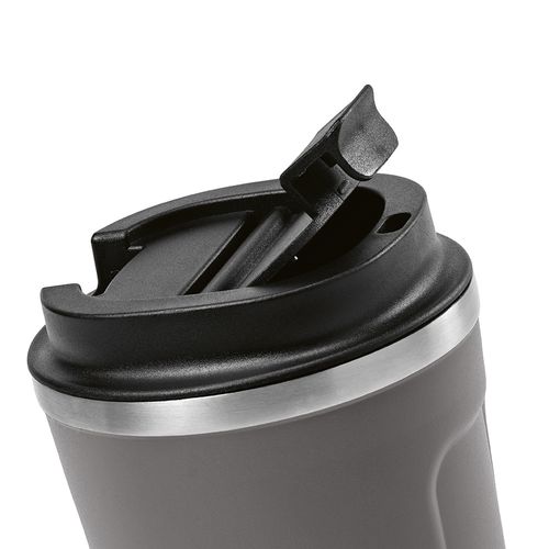 gray Vaso de viaje Limpopo; rInox, 490 ml. Doble pared, hermético