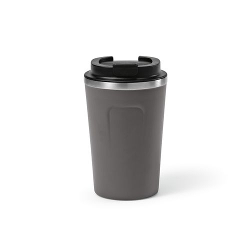 gray Vaso de viaje Limpopo; rInox, 490 ml. Doble pared, hermético