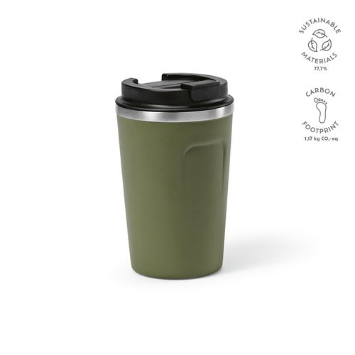 ejército verde Vaso de viaje Limpopo; rInox, 490 ml. Doble pared, hermético