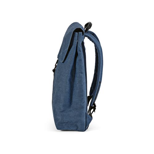 blue Mochila Prague de 25 l de rCotton. Cierre de gancho. PC de 17
